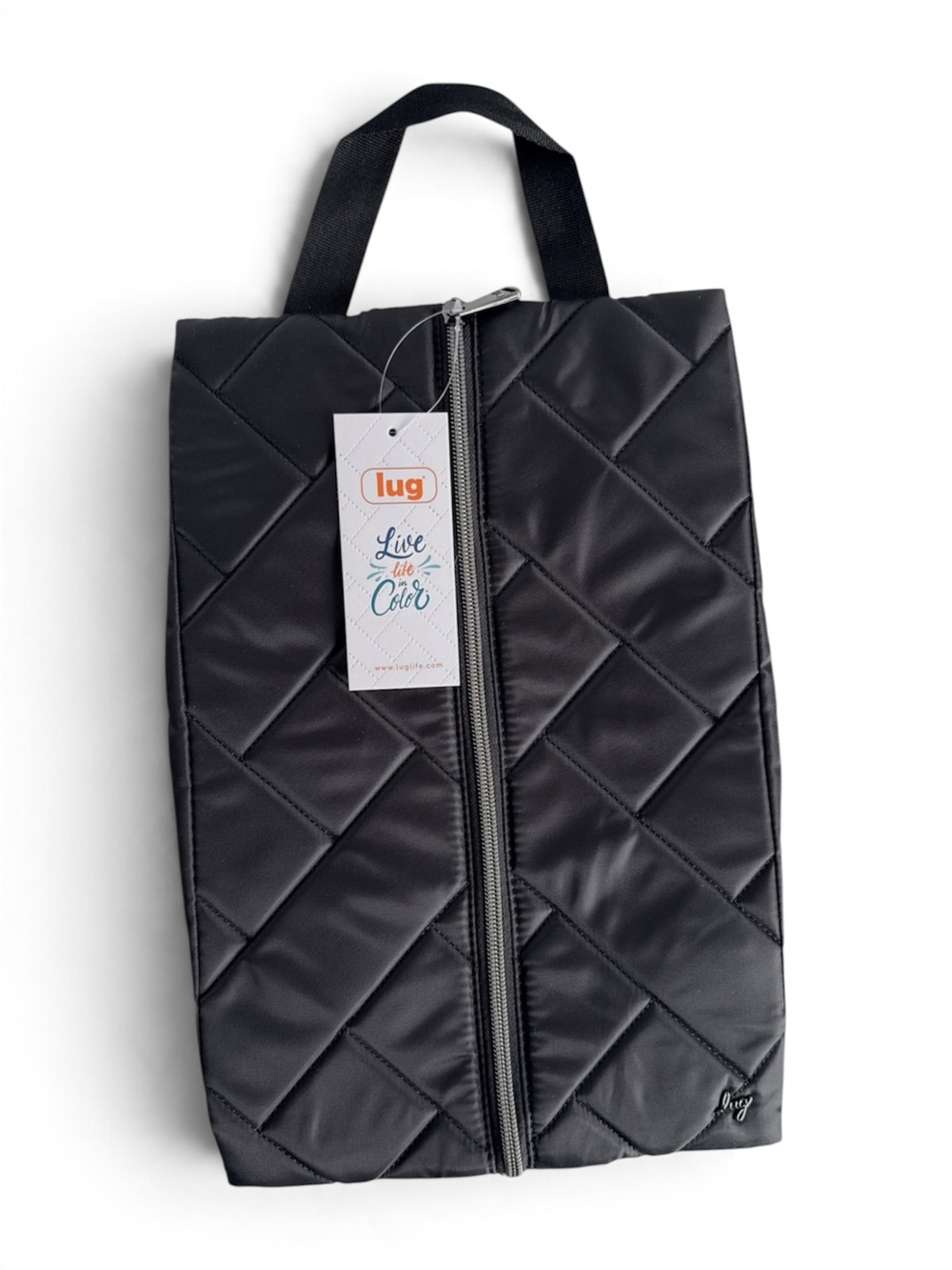 NWT Lug Tuck Black Quilted Hair Tool Storage Bag Heat Resistant